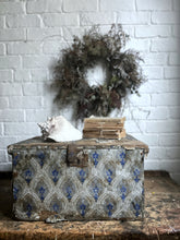 Load image into Gallery viewer, Antique 1800's Decorative wallpapered wooden storage chest