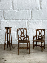 Load image into Gallery viewer, Antique Victorian dolls house furniture dining room set