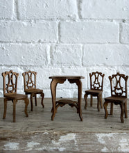 Load image into Gallery viewer, Antique Victorian dolls house furniture dining room set