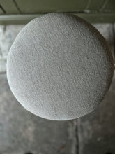 Load image into Gallery viewer, Antique Victorian mahohany reupholstered linen piano stool