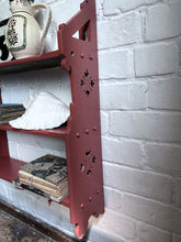 Load image into Gallery viewer, Ecclesiastical 19th Century 3 tiered shelf painted Scandinavian Falu rust red