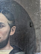 Load image into Gallery viewer, French late 19th Century sailor male oil painting portrait on stretched canvas