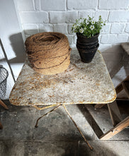Load image into Gallery viewer, A French antique square metal painted bistro garden table