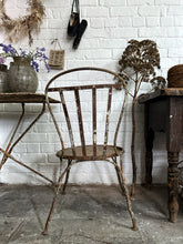 Load image into Gallery viewer, French vintage 1940&#39;s metal cafe bistro garden chair
