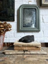Load image into Gallery viewer, Small smoke blue antique Louis Philippe salon wall mirror