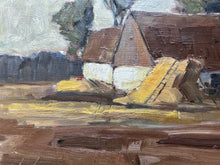 Load image into Gallery viewer, "The Old Croft" Swedish Scandinavian landscape oil painting signed & dated 1947