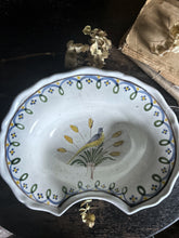 Load image into Gallery viewer, 18th Century French antique porcelain shaving Barbers decorative bowl