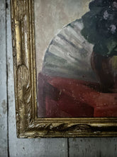 Load image into Gallery viewer, 1928 Vintage signed still life oil painting on canvas