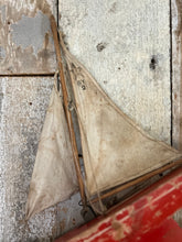 Load image into Gallery viewer, Mid Century Vintage Star SY/2 painted red pond yacht.