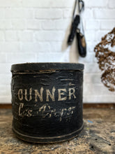 Load image into Gallery viewer, 19th Century antique drapers steamed bentwood storage box with original lettering