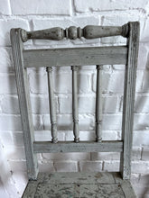 Load image into Gallery viewer, 18th Century Antique Gustavian Swedish grey original painted pair of spindle back chairs