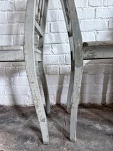 Load image into Gallery viewer, 18th Century Antique Gustavian Swedish grey original painted pair of spindle back chairs