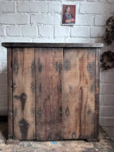 Load image into Gallery viewer, Georgian antique mahogany table top chest of drawers with inlaid bone escutcheons