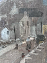 Load image into Gallery viewer, 19th century Impressionistic street scene oil on canvas panel by Alexander Garden Sinclair 1859-1930