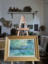 Load image into Gallery viewer, Antique Impressionist Landscape oil painting on stretched canvas and framed