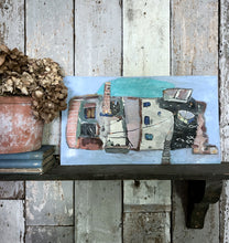 Load image into Gallery viewer, 20th Century oil painting on wood St Ives Cornwall harbour &amp; boats in the style of Alfred Wallace