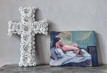 Load image into Gallery viewer, 20th Century small vintage reclining nude portrait painting oil on canvas