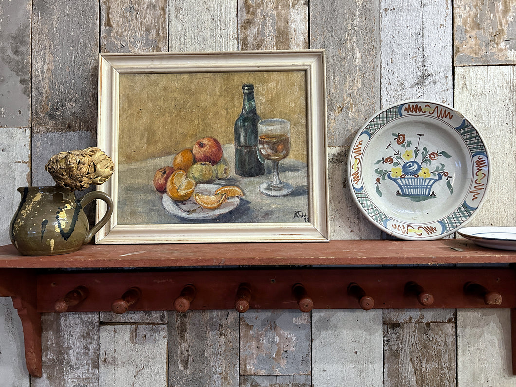 20th Century still life oil painting signed on canvas