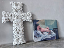 Load image into Gallery viewer, 20th Century small vintage reclining nude portrait painting oil on canvas
