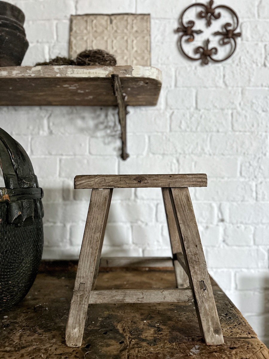 19th Century Antique Japanese wooden hand crafted primitive stool – The ...