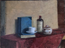 Load image into Gallery viewer, A realist mid 20th Century vintage still life signed oil painting on board