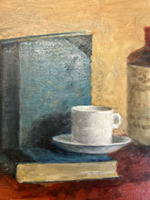 Load image into Gallery viewer, A realist mid 20th Century vintage still life signed oil painting on board