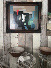 Load image into Gallery viewer, Abstract Jug oil painting on canvas Ben Nicholson St Ives Cornish school 