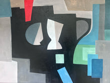 Load image into Gallery viewer, Abstract Jug oil painting on canvas Ben Nicholson St Ives Cornish school 