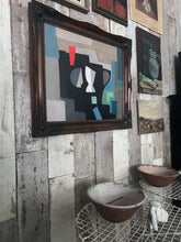 Load image into Gallery viewer, Abstract Jug oil painting on canvas Ben Nicholson St Ives Cornish school 