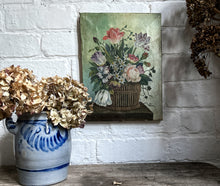 Load image into Gallery viewer, Antique 19th Century Dutch school style still life  floral flowers oil painting on stretched canvas.