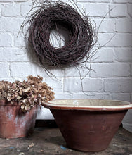 Load image into Gallery viewer, Antique 19th Century slipware terracotta dairy bowl Pancheon