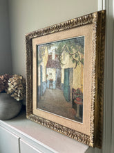 Load image into Gallery viewer, Antique 19th Century Belgium landscape oil painting in original gilt frame