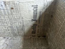 Load image into Gallery viewer, Antique 1800&#39;s Decorative wallpapered wooden storage chest
