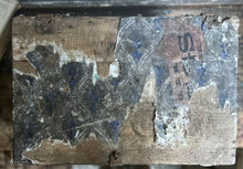 Load image into Gallery viewer, Antique 1800&#39;s Decorative wallpapered wooden storage chest