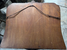 Load image into Gallery viewer, Antique 18th century Queen Anne Chinoiserie hand painted floral overmantle ebonised mirror
