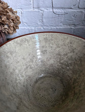 Load image into Gallery viewer, Antique 19th Century slipware terracotta dairy bowl Pancheon