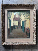 Load image into Gallery viewer, Antique 19th Century Belgium landscape oil painting in original gilt frame
