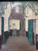 Load image into Gallery viewer, Antique 19th Century Belgium landscape oil painting in original gilt frame