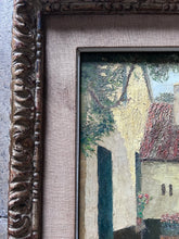 Load image into Gallery viewer, Antique 19th Century Belgium landscape oil painting in original gilt frame