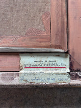 Load image into Gallery viewer, Antique 19th Century Belgium landscape oil painting in original gilt frame