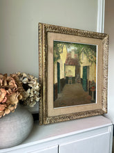 Load image into Gallery viewer, Antique 19th Century Belgium landscape oil painting in original gilt frame