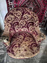 Load image into Gallery viewer, Antique 19th Century French Napoleon III tub armchair for reupholstery