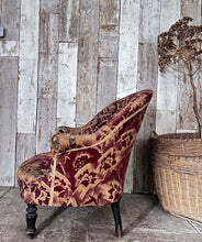 Load image into Gallery viewer, Antique 19th Century French Napoleon III tub armchair for reupholstery