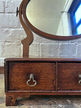 Load image into Gallery viewer, Antique Georgian Late 18th Mahogany dressing table mirror with drawers