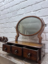 Load image into Gallery viewer, Antique Georgian Late 18th Mahogany dressing table mirror with drawers