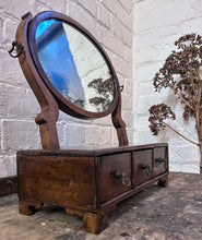 Load image into Gallery viewer, Antique Georgian Late 18th Mahogany dressing table mirror with drawers