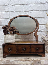 Load image into Gallery viewer, Antique Georgian Late 18th Mahogany dressing table mirror with drawers