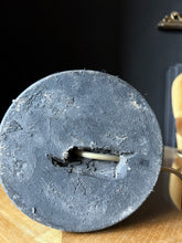 Load image into Gallery viewer, Antique Indian hardwood hand carved ebonised table lamp