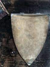 Load image into Gallery viewer, Antique Victorian Toleware New College Oxford University armorial shield