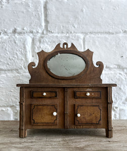 Antique Victorian dolls house furniture dining room set